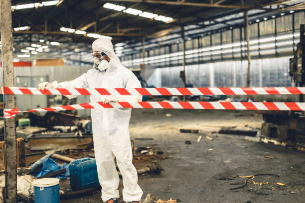 Professional Hoarding Cleanup technician working in Palisades Park, NJ